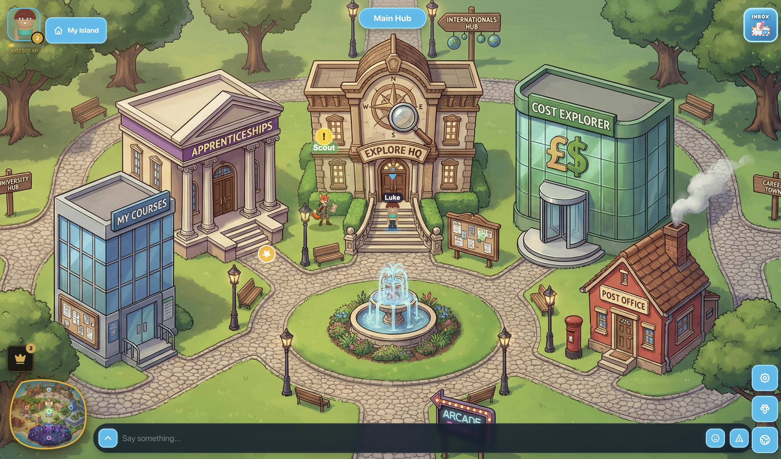 Chapter game — Discovery Hub